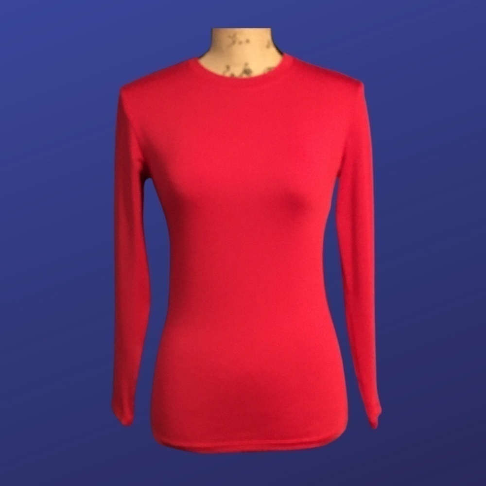 Unbranded Women's Long Sleeve Training Shirt, RED, Size X-Small, NWOT